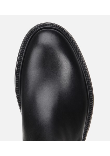 02BOH312260A100 ERKEK Deri Siyah Lastik Detaylı Chelsea Bot indirimleri