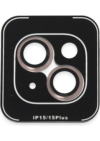 iPhone 15 Pvd Metal Kamera Lens - PEMBE-(5796)