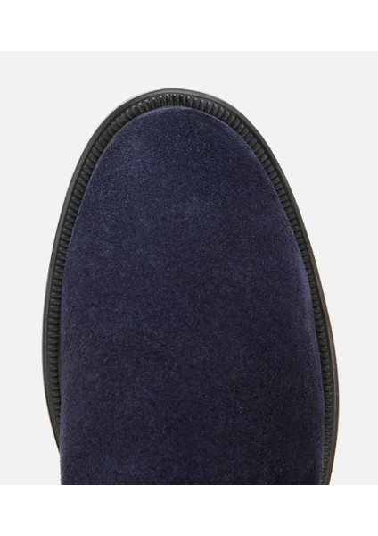 02BOH318160A680 ERKEK Süet Deri Lacivert Lastik Detaylı Chelsea Bot indirimleri