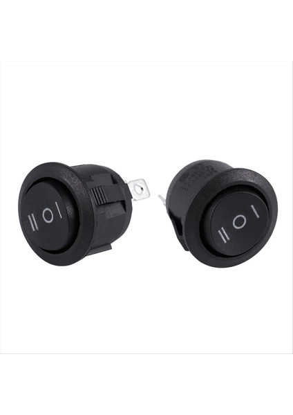 12 x Ac 6A/250V 10A/125V 3 Pın Spdt Açık/kapalı/açık 3 Konum Yuvarlak Tekne Rocker Anahtarı (Yurt Dışından) fiyatları