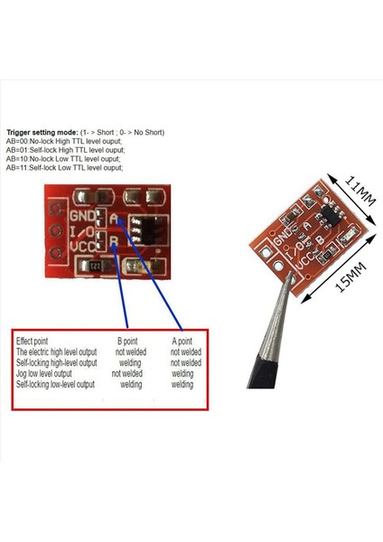300PCS TTP223 Dokunmatik Anahtar Anahtarı Modülü Dokunma Düğmesi Kendi Kendine Kilitleme/kilitlenmeyen Kapasitif Anahtarlar Tek Kanal (Yurt Dışından) modelleri