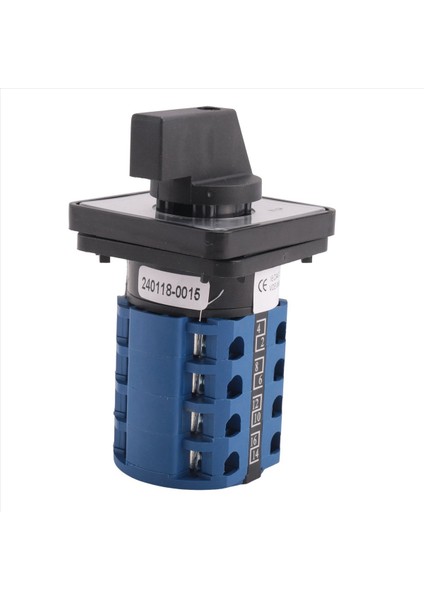 2x Döner Anahtar Açma-On-On-On-On 3 Pozisyonu 4 Faslar 20A 500V Çift Hızlı Motor Küçük Plaka Değişimi Cam Anahtarı Lw8-20 (Yurt Dışından) fiyatları