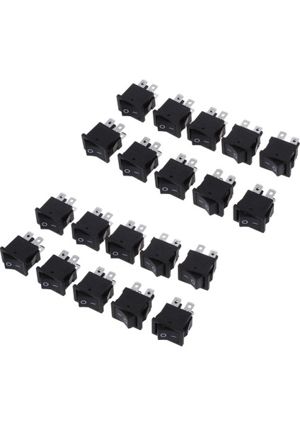 20 Adet x 4 Pin Açma-Kapama 2 Konum Dpst Tekne Rocker Anahtarları 10A/125V 6A/250V Ac (Yurt Dışından)