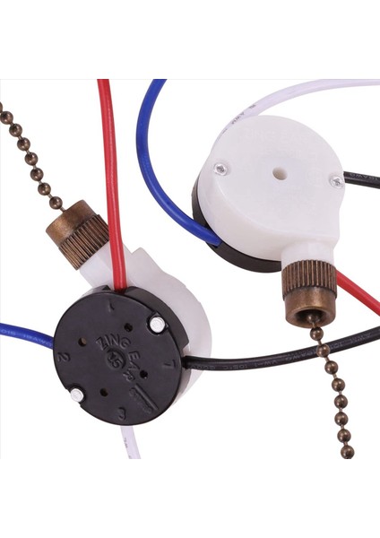 2x Tavan Fan Anahtarı Kiti 3 Hızlı 4 Tel Fan Anahtarı Hız Kontrol Anahtarı ZE-208S Halat Bronzlu Tel Anahtarını Çekme (Yurt Dışından) modelleri