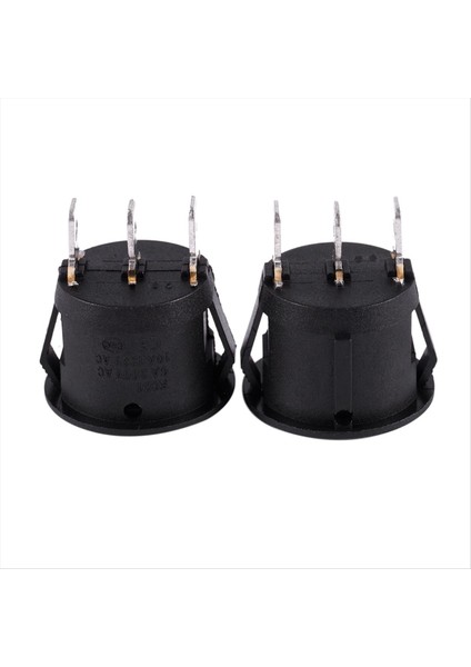 12 x Ac 6A/250V 10A/125V 3 Pın Spdt Açık/kapalı/açık 3 Konum Yuvarlak Tekne Rocker Anahtarı (Yurt Dışından) modelleri