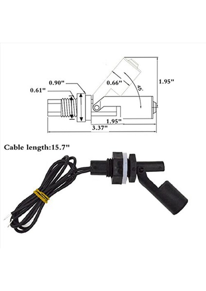 24 Adet Yan Monte Edilmiş Yatay Sıvı Şamandıra Anahtarı Su Seviyesi Sensörü (Yurt Dışından) fiyatları
