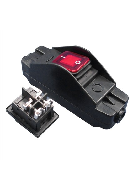 2x 30A 220V JR-617 Su Geçirmez Hat Orta Anahtar Çizgi Anahtarı Düz Yuvarlak Çizgi Gümüş Kontak Çift Kesim Toz Geçirmez Anahtar (Yurt Dışından) fiyatları