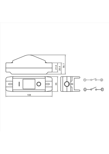 2x 30A 220V JR-617 Su Geçirmez Hat Orta Anahtar Çizgi Anahtarı Düz Yuvarlak Çizgi Gümüş Kontak Çift Kesim Toz Geçirmez Anahtar (Yurt Dışından) modelleri