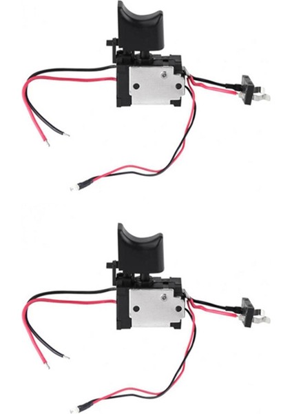 2x Dc7 2-24V Elektrikli Matkap Anahtarı Kablosuz Matkap Hız Kontrol Düğmesi Tetikleme Işık Güç Alet Parçaları Bosch Makita (Yurt Dışından)