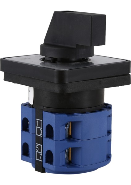 2x AC660V 25A 2 Kutuplu 3 Konumlu Anlık Plastik Döner Değişim Anahtarı Mavi+Siyah (Yurt Dışından) fiyatları