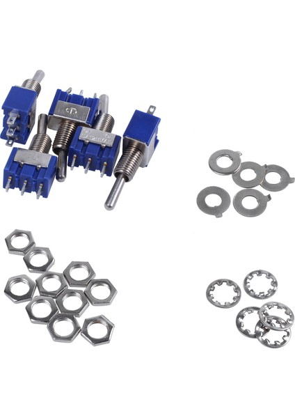 15 Pcs Ac 3A/250V 6A/125V On/on Spdt Mini 2 Konum Mandal Alma Geçiş Anahtarı (Yurt Dışından) fiyatları