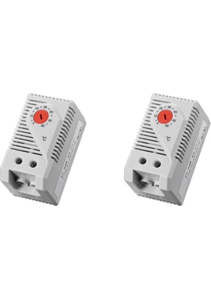 2x Mekanik Termostat KTO011 0-60 Cellik Ayarlanabilir Kontrol Normal (N C) Sıcaklık Kontrolör Anahtarı Kırmızı (Yurt Dışından)