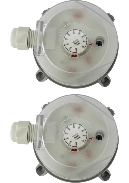 2x Hava Diferansiyel Basınç Anahtarı 50-500PA Ayarlanabilir Mikro Basınç Hava Anahtarı (Yurt Dışından)