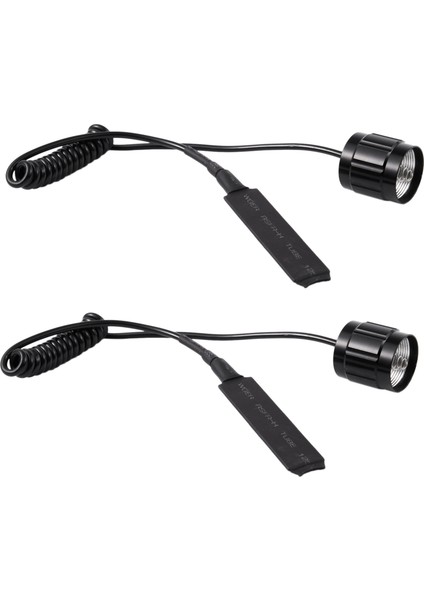 2x Kablo Anahtarı Uzak Anahtar Push Düğmesi 501B LED Far El Feneri Lambası (Yurt Dışından)