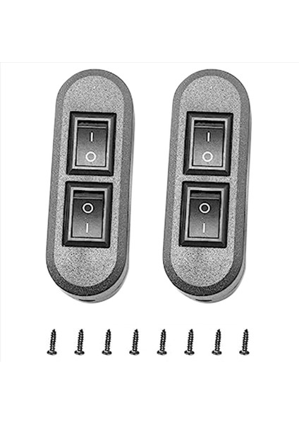 2x Gömülü Tel Anahtarı Siyah Dubleks Anahtarı Düz Bir Rocker Anahtarı Çift Kontrol Masa Lambası Için Uygun (Yurt Dışından) fiyatları