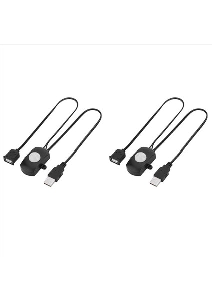2x 5A DC5-24V Mini USB Pır Kızılötesi Hareket Sensörü Dedektörü LED Işık Şeridi (Siyah) Için Otomatik Anahtar (Yurt Dışından)