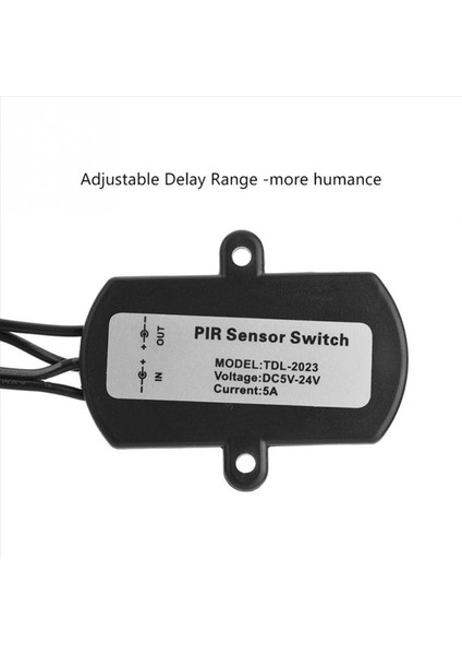 2x 5A DC5-24V Mini USB Pır Kızılötesi Hareket Sensörü Dedektörü LED Işık Şeridi (Siyah) Için Otomatik Anahtar (Yurt Dışından) fırsatları