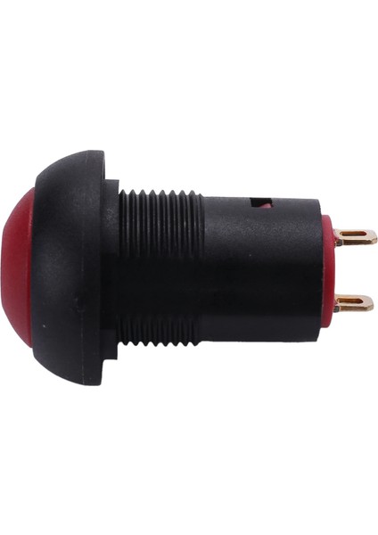 2 Adet Açma Kapalı Mandallama Su Geçirmez 12MM Itme Düğmesi Anahtarı Spst 2A IP67 Kırmızı ve Siyah (Yurt Dışından) indirimleri