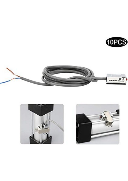 10 Adet Hava Silindiri Manyetik Sensör Anahtarı Cs1-F Dc/ac 5-240V Sc/sı/su/mı/jsı Tipi Pnömatik Silindir Için Uyarlanabilir (Yurt Dışından) modelleri