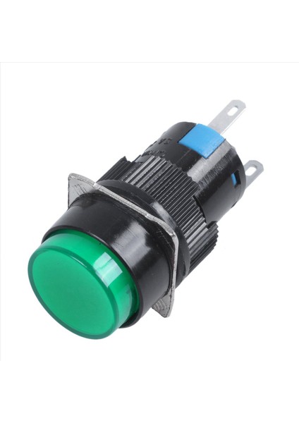 20X Ac 250V 5A Spdt 1no 1nc 5 Pıns Mandal Alma Yeşil Push Düğme Anahtarı W 220V LED Lamba (Yurt Dışından) indirimleri