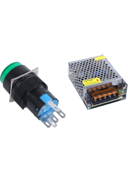 250V 5A Spdt 1no 1nc 5 Pıns Mandal Alma Düğmesi Anahtarı W 220V LED Lamba 110-220V Switch Güç Kaynağı Transformatörü (Yurt Dışından)