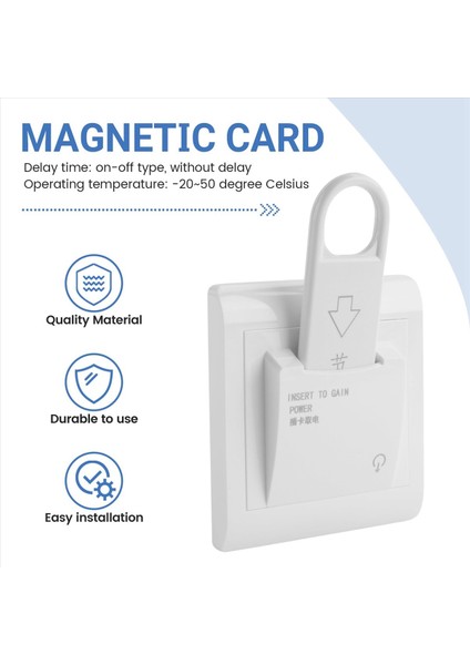 2x Yüksek Sınıf Otel Manyetik Kart Anahtarı Enerji Tasarruf Anahtarı Güç Için Anahtar Ekleme Anahtarı (Yurt Dışından) indirimleri