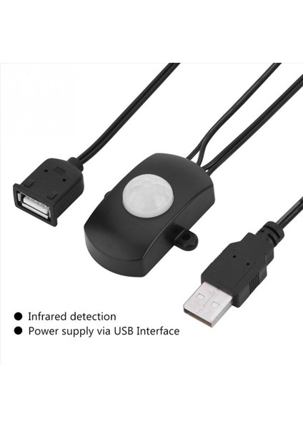 2x 5A DC5-24V Mini USB Pır Kızılötesi Hareket Sensörü Dedektörü LED Işık Şeridi (Siyah) Için Otomatik Anahtar (Yurt Dışından) indirimleri