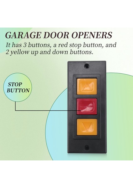 10X Garaj Kapı Açıcı Elektrikli Kapı Rulosu Anahtar Kilit Kutusu Yüzeye Monte Gizli Düğme Anahtarı C (Yurt Dışından) indirimleri