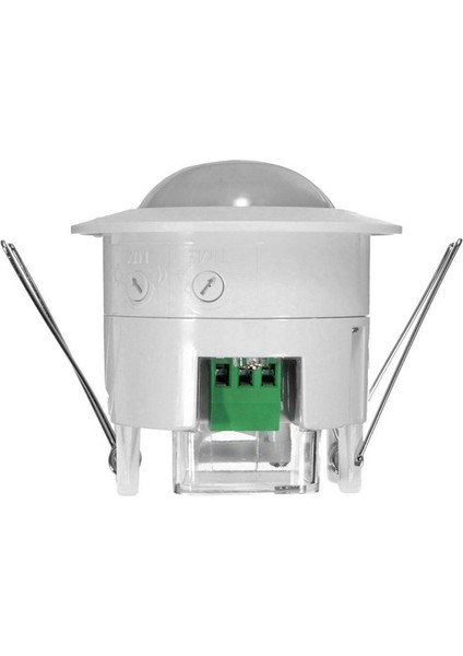 110-240V Ac Mini Ayarlanabilir 360 Derece Tavan Pır Kızılötesi Vücut Hareket Sensörü Dedektörü Lamba Anahtarı Beyaz (Yurt Dışından)