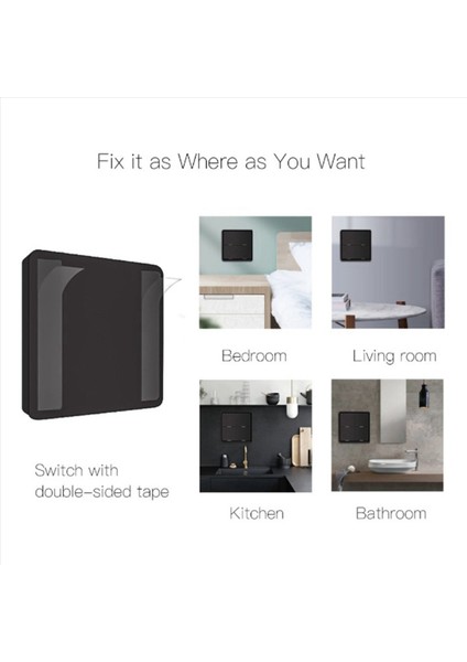 2x 4 Tuya Zıgbee Için Çannı Kablosuz 12 Sahne Anahtarı Push Düğme Denetleyicisi Pil Güçlü Otomasyon Senaryosu Siyah (Yurt Dışından) fırsatları