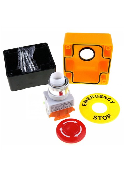 10PCS Kırmızı Acil Durum Durdurma Kapalı Itme Düğmesi Anahtarı No + Nc 22MM Cnc Gecko (Yurt Dışından)