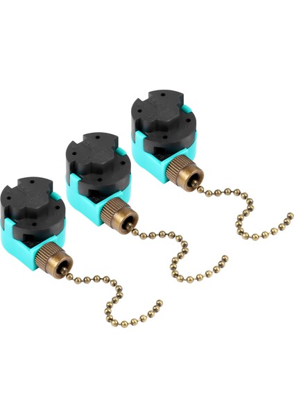 3 Paket Tavan Fan Anahtarı 3 Hızlı 4 Telli Zing Kulu ZE-268S6 Fan Çekme Zinciri Anahtarı Yedek Hız Kontrol Anahtarı (Yurt Dışından)