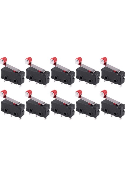 10 Adet Mikro-Loller Kol Kolu Açık Kapanış Sınırı Anahtarı KW12-3 Pcb Mikroskal (Yurt Dışından)