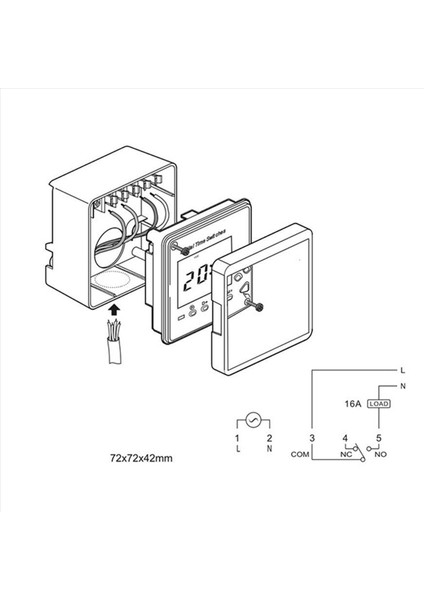 2x Sinotimer TM617-1 Akıllı Arka Işık Büyük Ekran Zaman Kontrol Anahtarı Zamanlayıcı Paneli (Yurt Dışından) modelleri