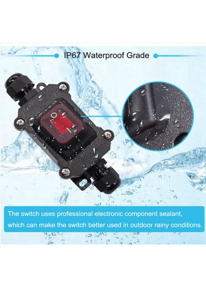 2x IP67 Su Geçirmez Satır Içi Anahtarı 12V Dc 20A Yüksek Akım Güç Su Geçirmez Anahtar (Yurt Dışından) indirimleri