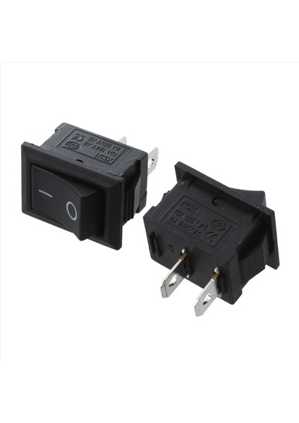 30 Pcs Spst Mini Siyah 2 Pin Rocker Anahtarı Ac 125V 10A 250V 6A (Yurt Dışından) fiyatları