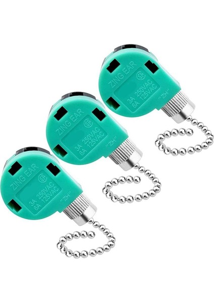 3 Paket Tavan Fan Anahtarı Değiştirme Tavan Fanı Işığı Duvar Lambaları Dolap Işığı C ZE-268S6 (Yurt Dışından)