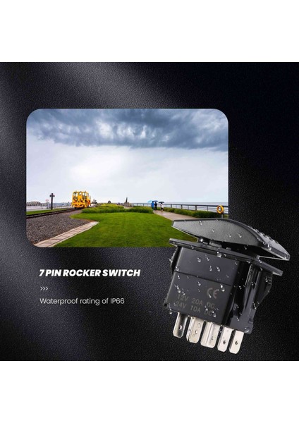 12V 20A Vinç Içinde Vinç Çıkış Kapalı Rocker Anahtarı 7 Pin LED Yeşil (Yurt Dışından) fırsatları