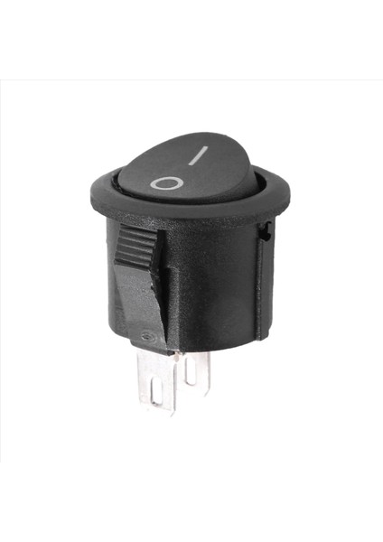 25 Pcs Spst Siyah Düğmesi Aç/kapalı Yuvarlak Rocker Anahtarı Ac 6A/125V 3A/250V (Yurt Dışından) modelleri