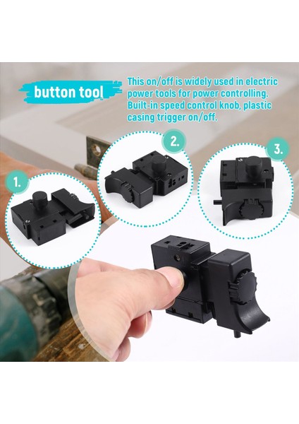 1pcs Fa2-6/1bek 250V 6A 5e4 Elektrikli Alet Elektrikli Matkap Tetik Anahtarı Elektrik Aracı Bağlantı Sözleşmesi Anahtarı (Yurt Dışından) indirimleri