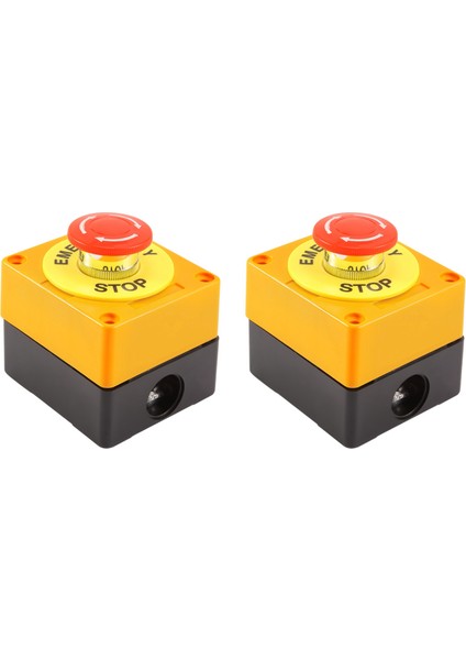 2pcs Kırmızı Acil Durum Durdurma Kapatma Düğmesi Anahtarı No + Nc 22MM Cnc Gecko (Yurt Dışından)