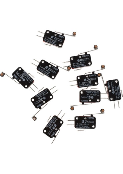 10 Adet Mikro Limit Anahtarı Uzun Menteşe Silindir Kol Kolu Çıtçıt Aksiyon Çok (Yurt Dışından)