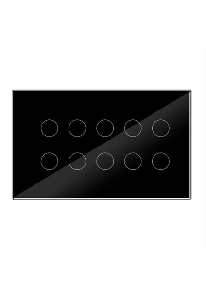 10 Yollu Tuya Wifi Akıllı Dokunmatik Işık Duvar Anahtarı Cam Panel Uygulaması Alexa Google ile Uyumlu Tüm Ev Kontrolü (Yurt Dışından)