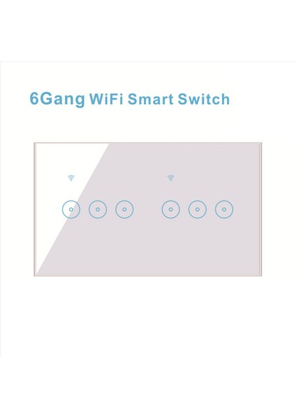 2x Wifi Akıllı Duvar Işık Anahtarı 10A Cam Dokunmatik Panel Kablosuz Interuptiptor 4 Çete Kablosuz Uzaktan Kumanda (Beyaz) (Yurt Dışından) fiyatları