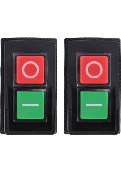 2x Su Geçirmez Elektromanyetik Itme Düğmesi Anahtarı 5 Pıns KJD17 220-240V Manyetik Marş Enerjisi Alet Güvenlik Anahtarları (Yurt Dışından)