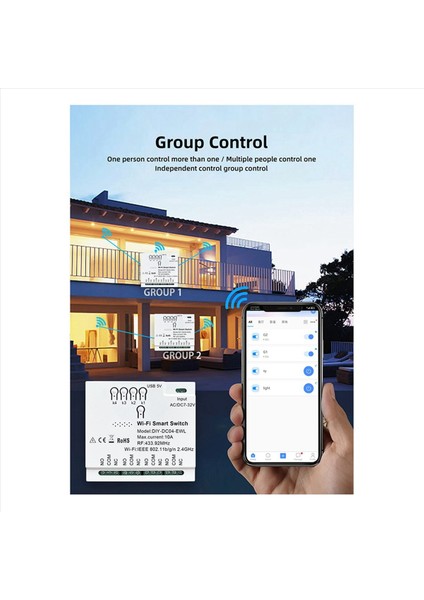 2x 4ch Ewelink Wifi Akıllı Anahtar 7-32V USB 5V 2 4g Wifi Smartlife Ev Otomasyon Modülü Iftt Alexa Google Home Home (Yurt Dışından) fiyatları