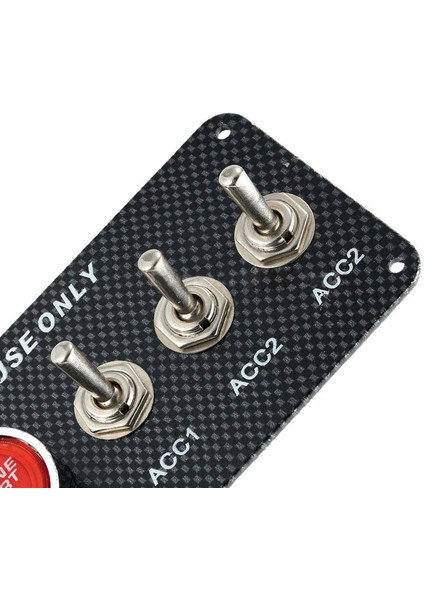 2x 12V Araç Ateşleme Anahtarı Motor Başlatma Itme Düğmesi 3 Geçiş Yarış Paneli (Yurt Dışından) fırsatları