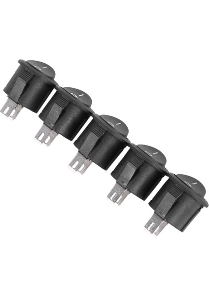 20 Pcs Spst Siyah Düğmesi Aç/kapalı Yuvarlak Rocker Anahtarı Ac 6A/125V 3A/250V (Yurt Dışından) fiyatları