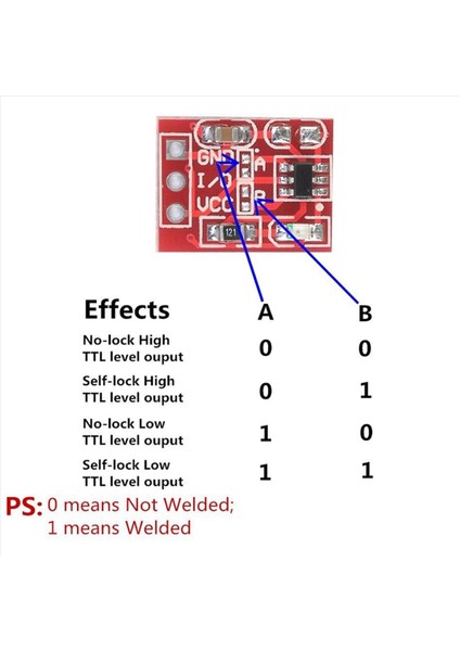 100PCS TTP223 Dokunma Düğmesi Modüler Kendi Kendine Kilitleme Jog Kapasitif Anahtar Tek Kanallı Dönüşüm (Yurt Dışından) indirimleri
