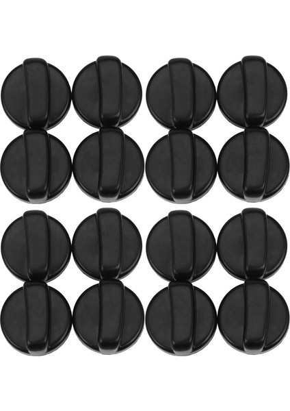 16 Adet Mutfak 44 mm Çapında Plastik Siyah Düğme Anahtarı Gaz Ocak (Yurt Dışından)